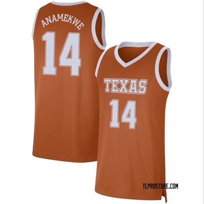 Men's Alex Anamekwe Texas Longhorns Limited Basketball Jersey - Orange