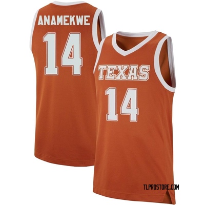 Men's Alex Anamekwe Texas Longhorns Replica Basketball Jersey - Orange