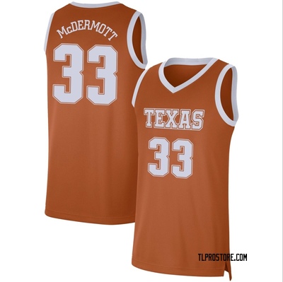 Men's Anthon McDermott Texas Longhorns Limited Basketball Jersey - Orange