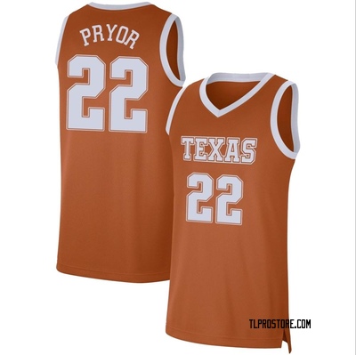 Men's Devon Pryor Texas Longhorns Limited Basketball Jersey - Orange