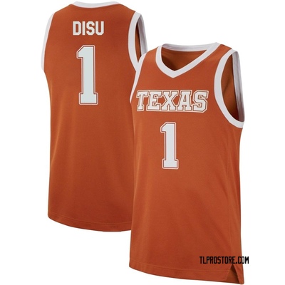 Men's Dylan Disu Texas Longhorns Replica Basketball Jersey - Orange