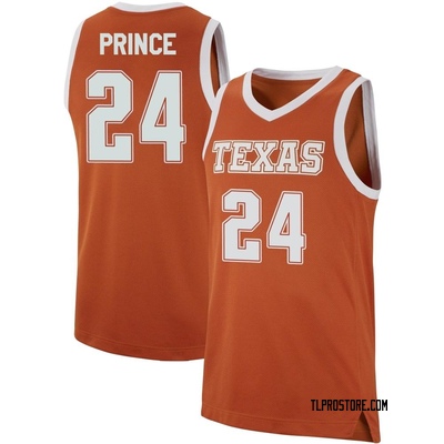 Men's Jackson Prince Texas Longhorns Replica Basketball Jersey - Orange