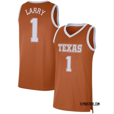 Men's Julian Larry Texas Longhorns Limited Basketball Jersey - Orange