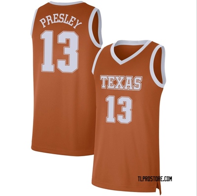 Men's Malik Presley Texas Longhorns Limited Basketball Jersey - Orange