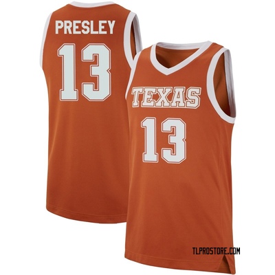 Men's Malik Presley Texas Longhorns Replica Basketball Jersey - Orange