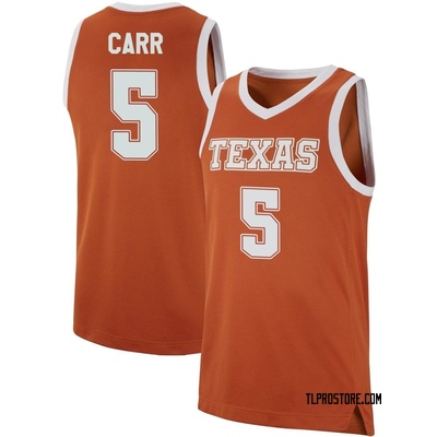 Men's Marcus Carr Texas Longhorns Replica Basketball Jersey - Orange