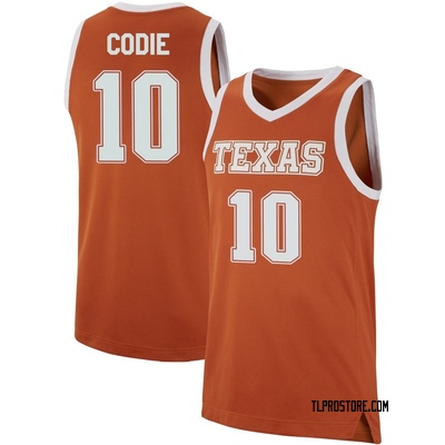 Men's Nic Codie Texas Longhorns Replica Basketball Jersey - Orange