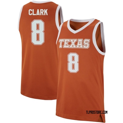 Men's Preston Clark Texas Longhorns Replica Basketball Jersey - Orange