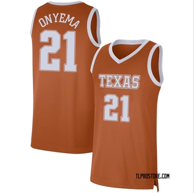 Men's Ze'Rik Onyema Texas Longhorns Limited Basketball Jersey - Orange