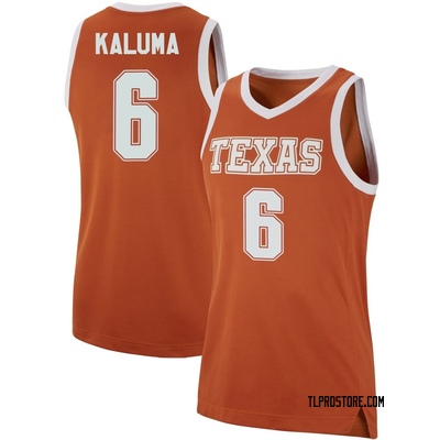 Women's Arthur Kaluma Texas Longhorns Replica Basketball Jersey - Orange