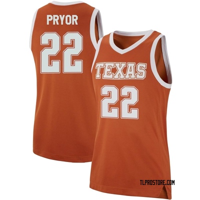 Women's Devon Pryor Texas Longhorns Replica Basketball Jersey - Orange