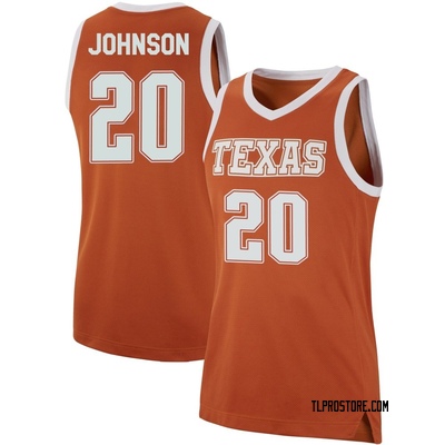 Women's Tre Johnson Texas Longhorns Replica Basketball Jersey - Orange